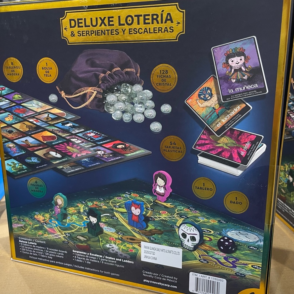 Deluxe Lotería Game Set with Serpientes y Escaleras - Multicolor